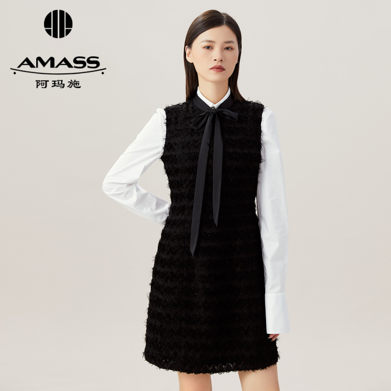 AMASS阿玛施 收腰小香风连衣裙5500249