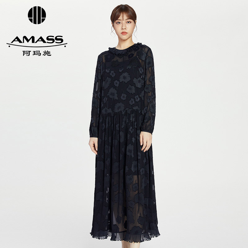 AMASS阿玛施 蕾丝透视洋装5500357