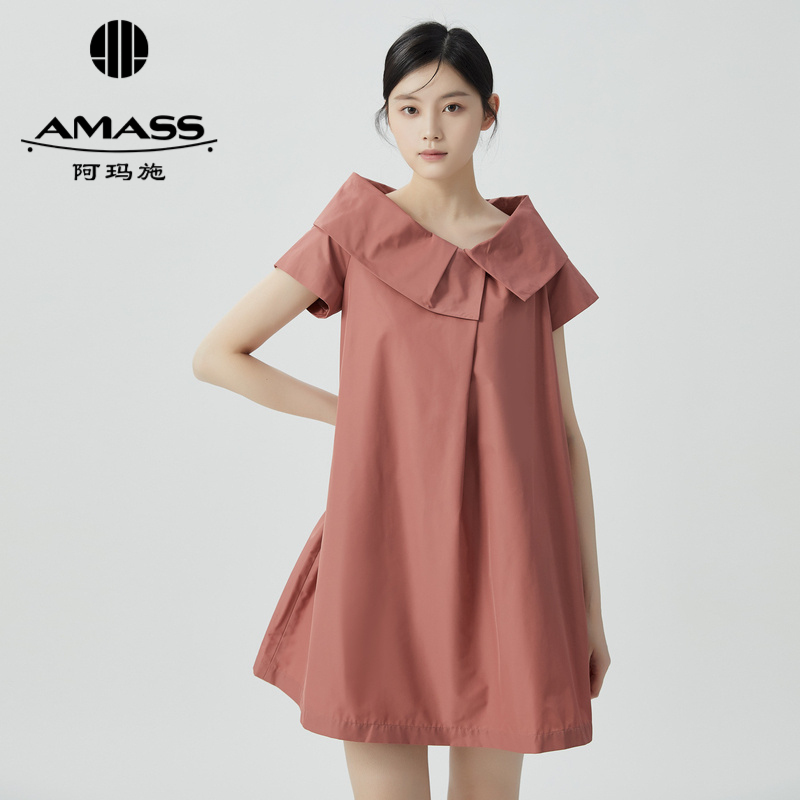 AMASS阿玛施 甜美不规则轻礼服洋装裙5500431-2