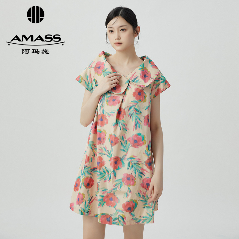 AMASS阿玛施 甜美不规则轻礼服洋装裙5500431
