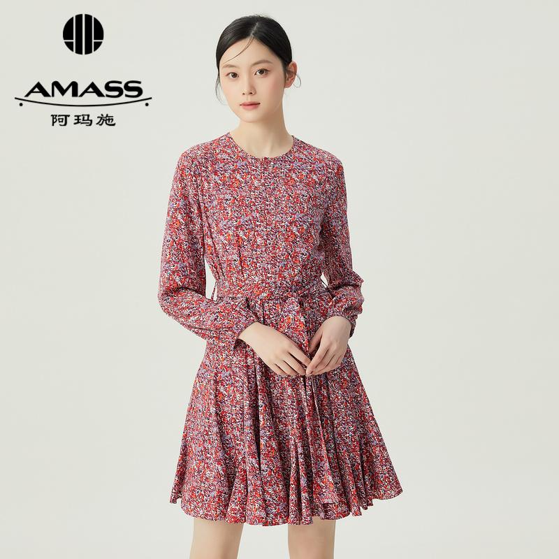 阿玛施AMASS 甜美复古浪漫碎花洋装5500485