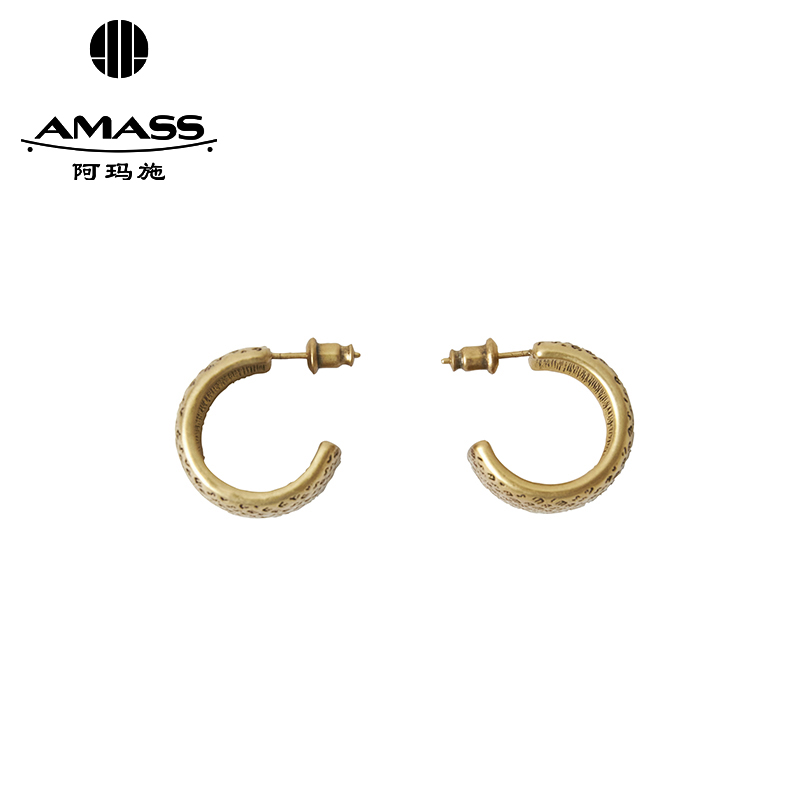 阿玛施AMASS 时尚复古金属圆圈耳环590019