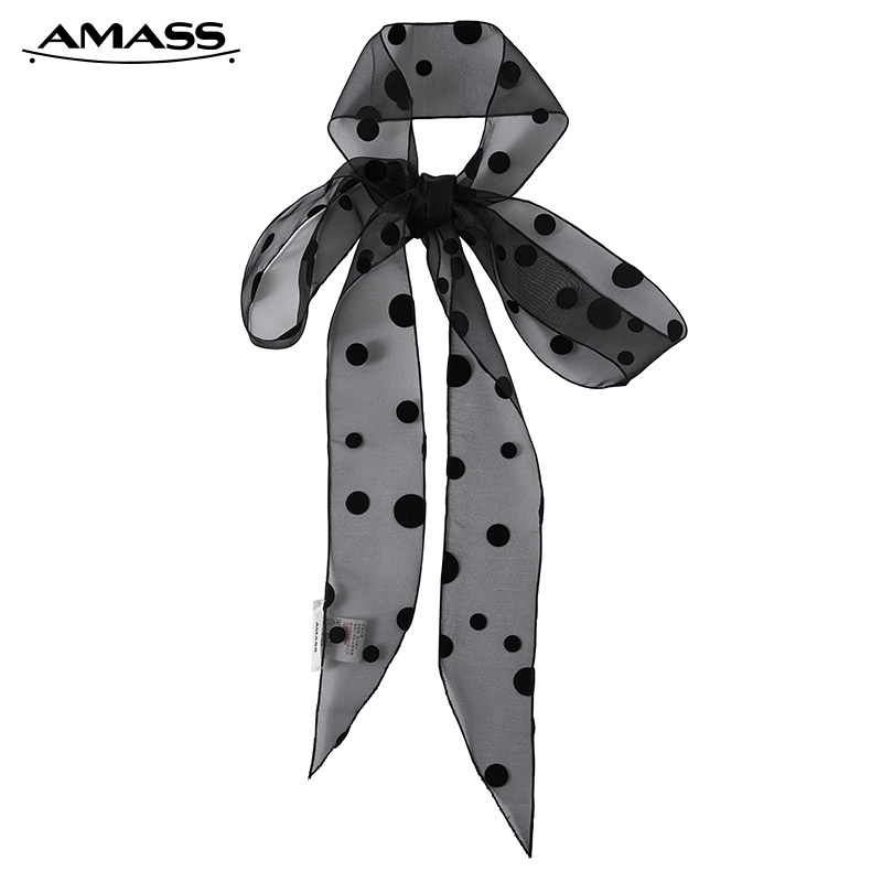 AMASS阿玛施 波点透纱飘带5900202