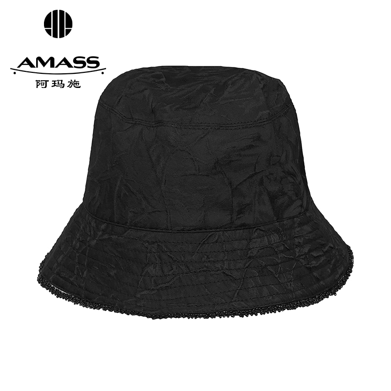 阿玛施AMASS 造型质感立体暗纹渔夫帽5900216