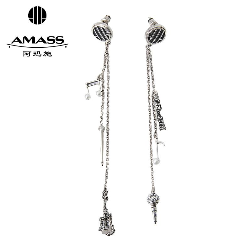 阿玛施AMASS 经典标志乐符流苏耳坠耳饰590028
