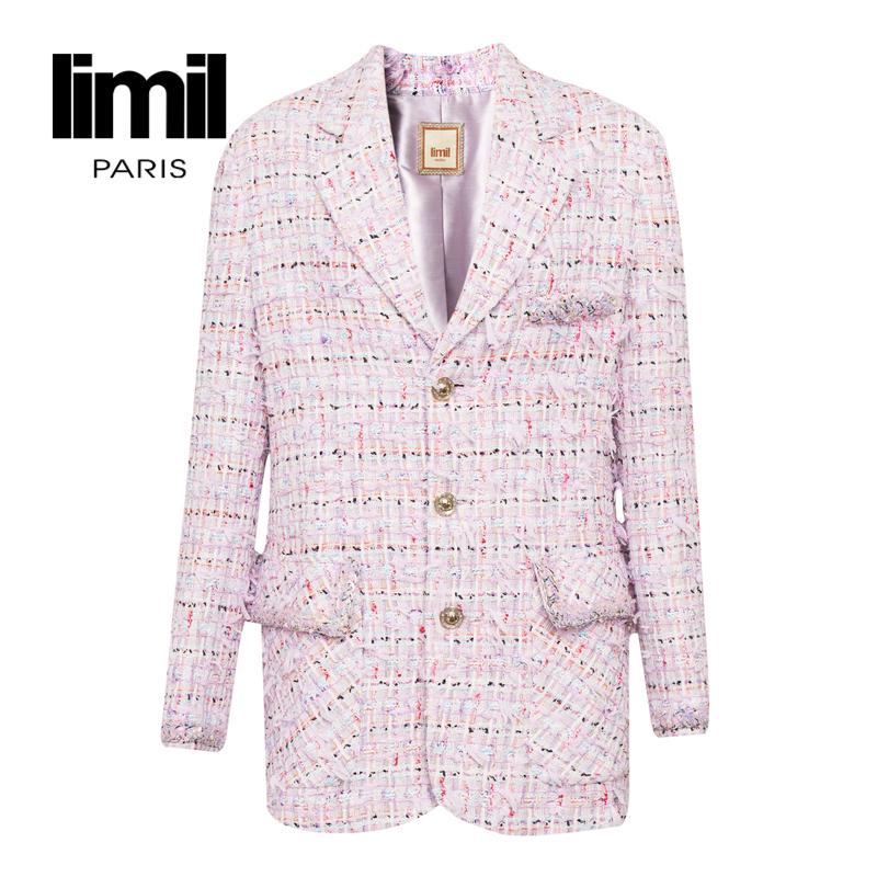 丽米儿limil 温柔质感小香风花呢西装9400133