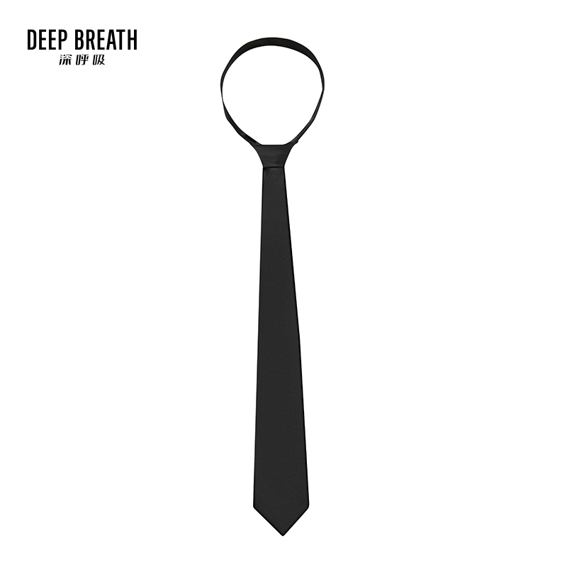 DEEP BREATH深呼吸配饰 质感复古纯色百搭领带A800108