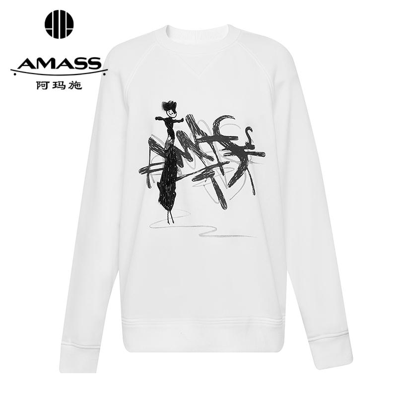 阿玛施AMASS 休闲百搭钉珠印花