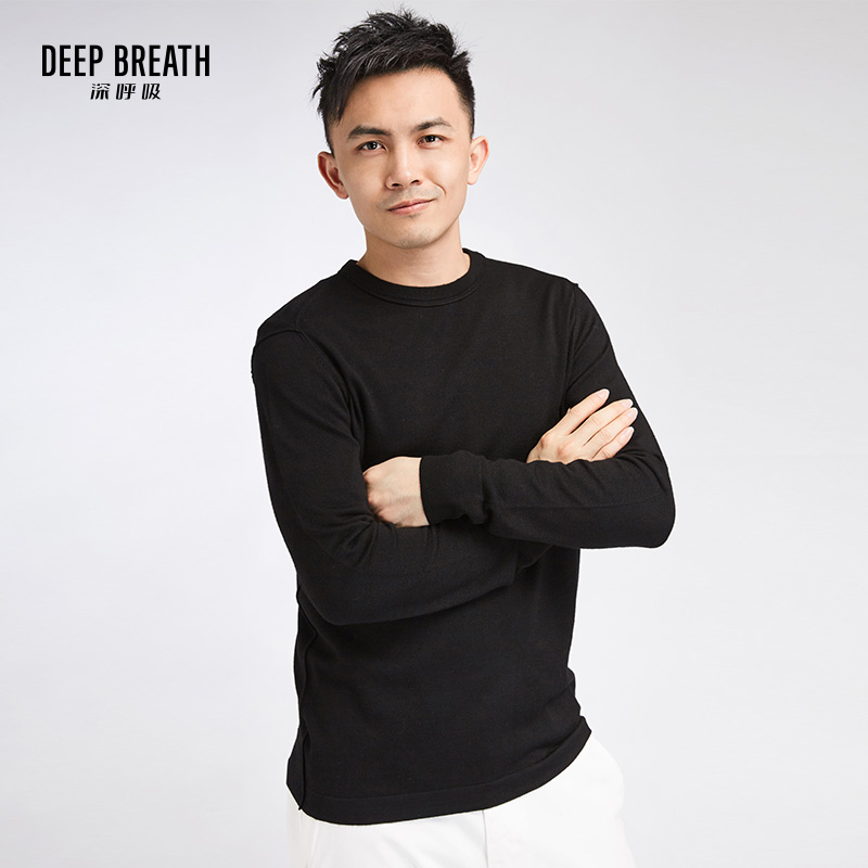 DEEP BREATH深呼吸男装 套头长袖针织衫A300062